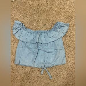 size XL blue top